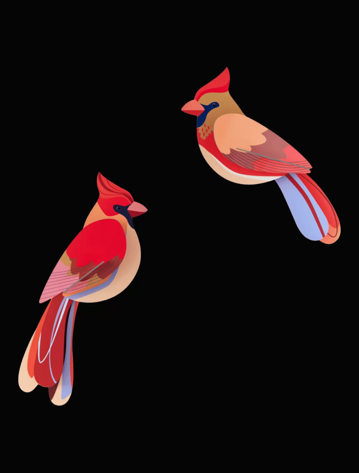 Studio ROOF Birds | Garden Birds-Cardinals