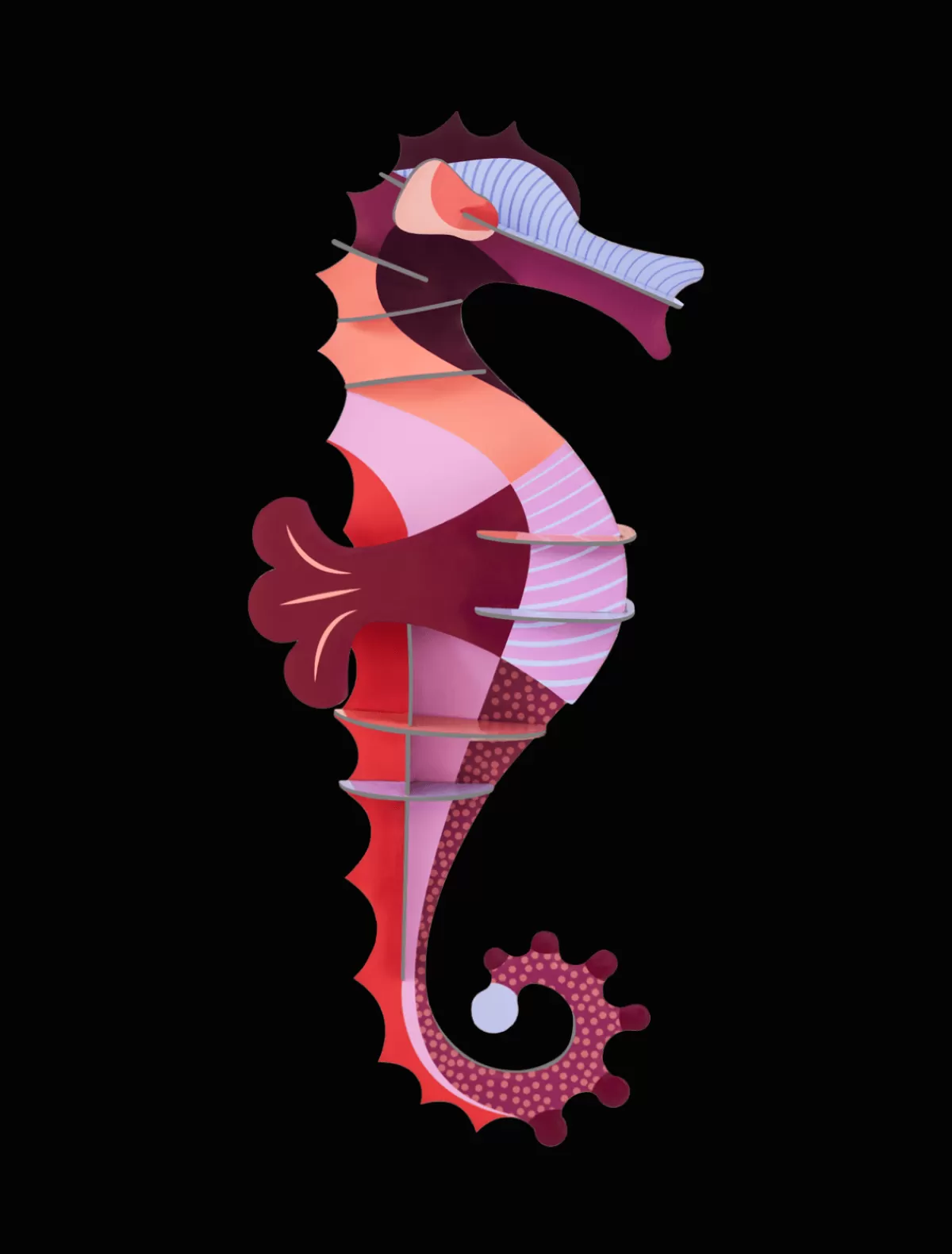 Studio ROOF Sea Creatures | Sea Creatures-Coraline Seahorse