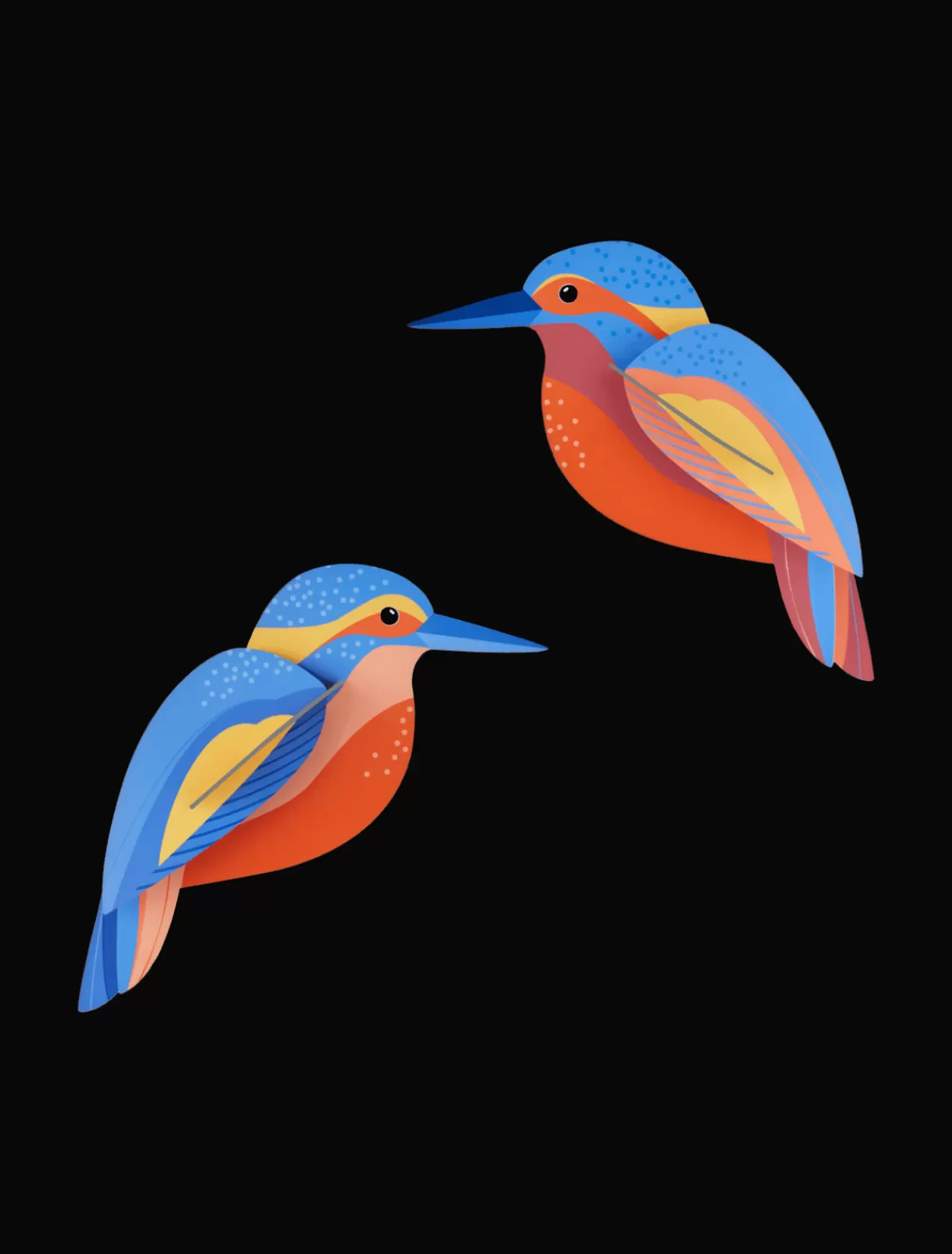 Studio ROOF Birds | Garden Birds-Kingfishers