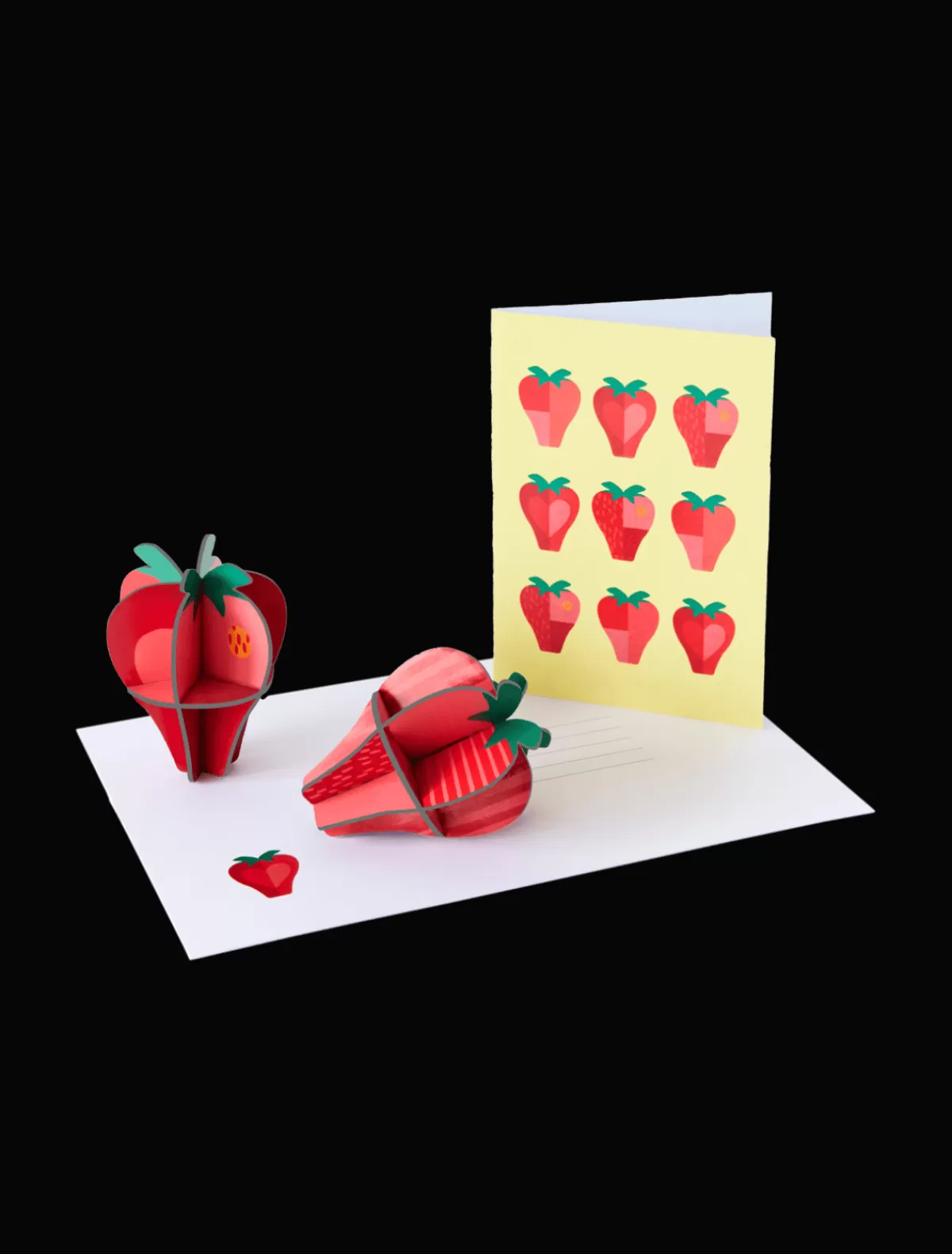 Studio ROOF Pop Out Cards-Pop Out Card, Strawberries